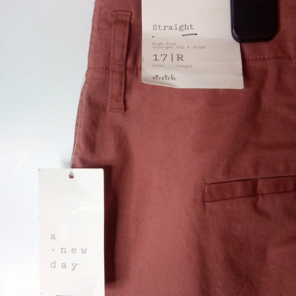 Women's High Rise Straight Hip & Thigh- A  New Day-Sz.17R - Picture 14 of 15